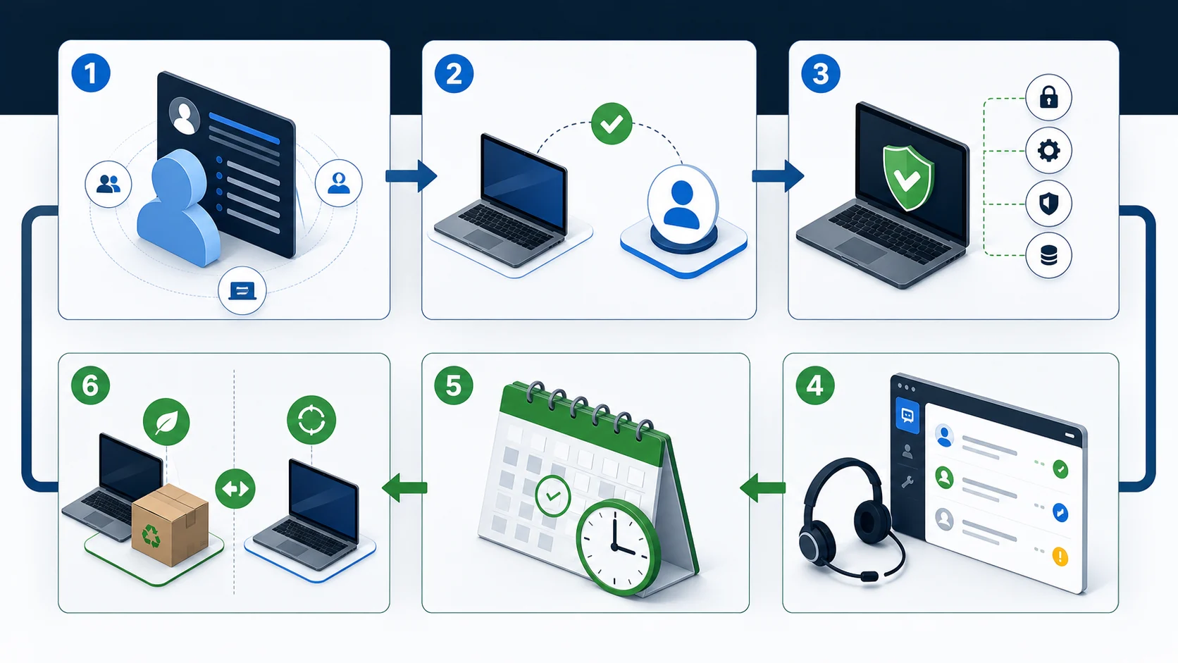 Schéma d’inventaire d’un parc informatique structuré par cycle de vie